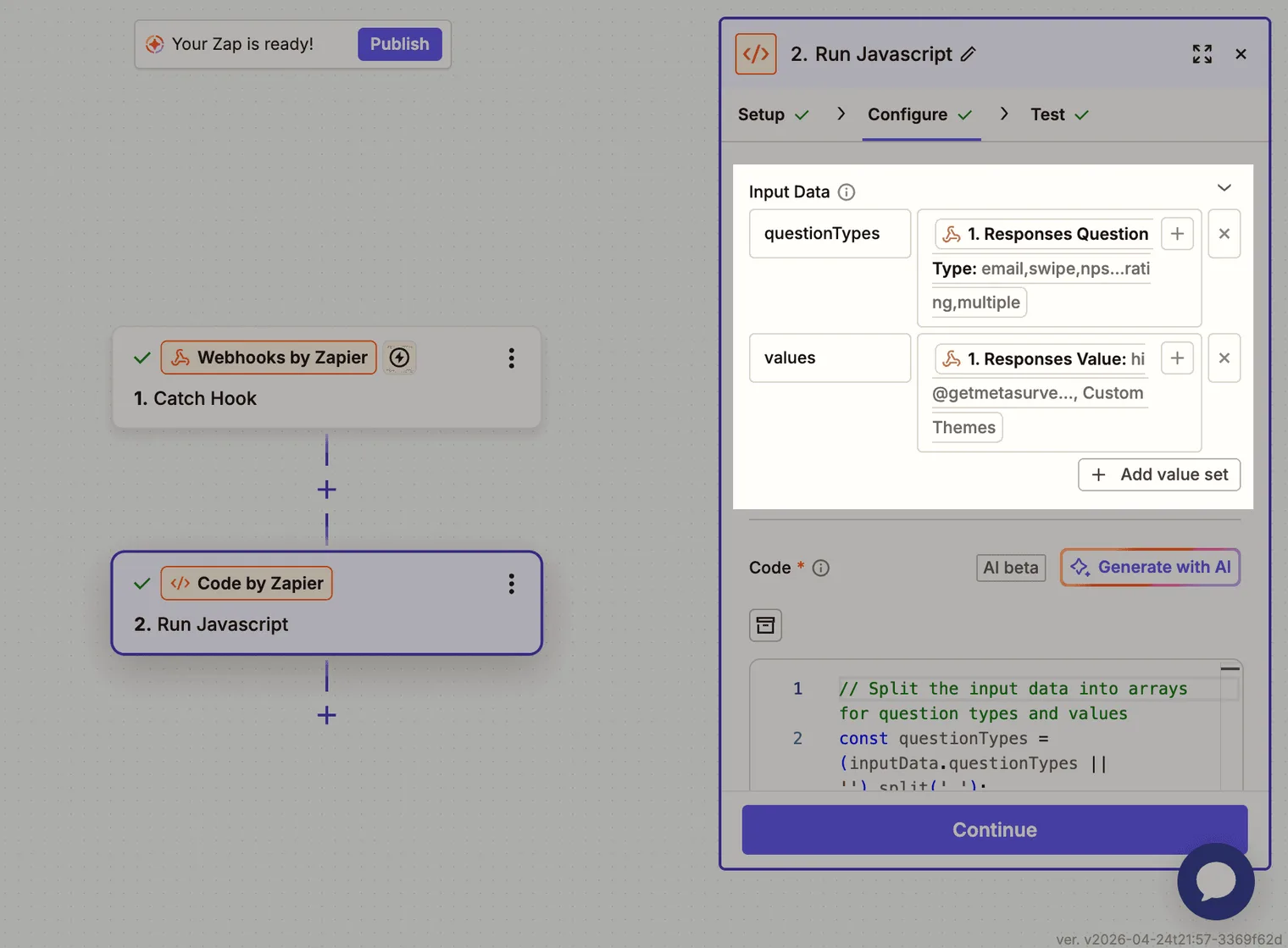 Map your Input Data