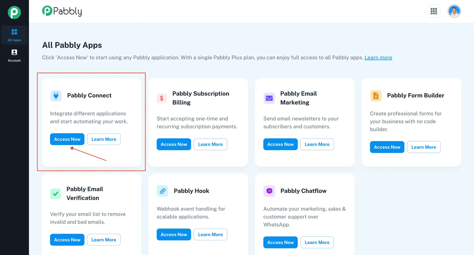 Pabbly Connect item