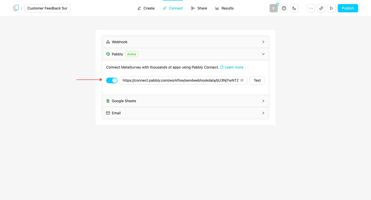 Connect Pabbly