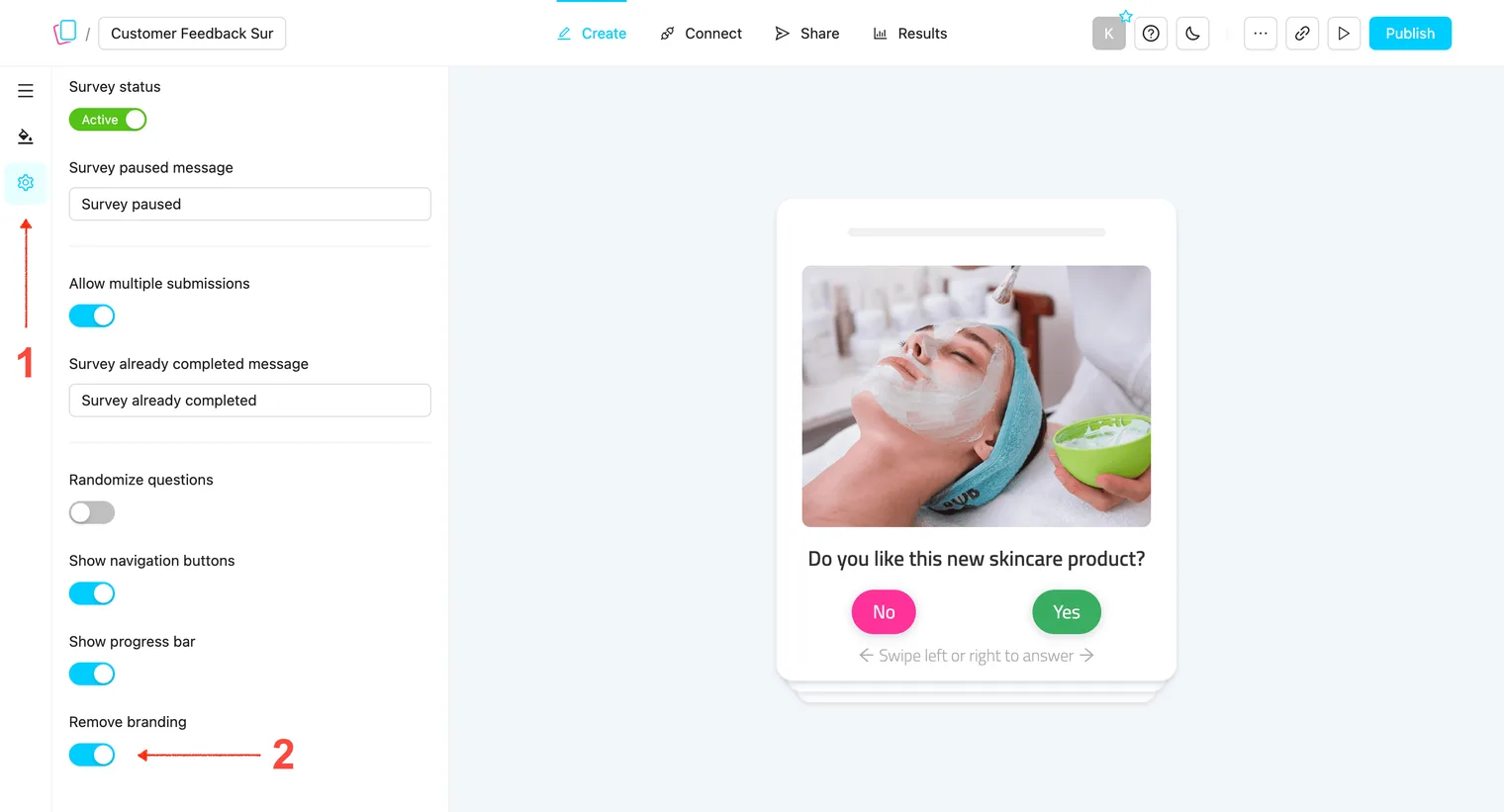 Remove branding option
